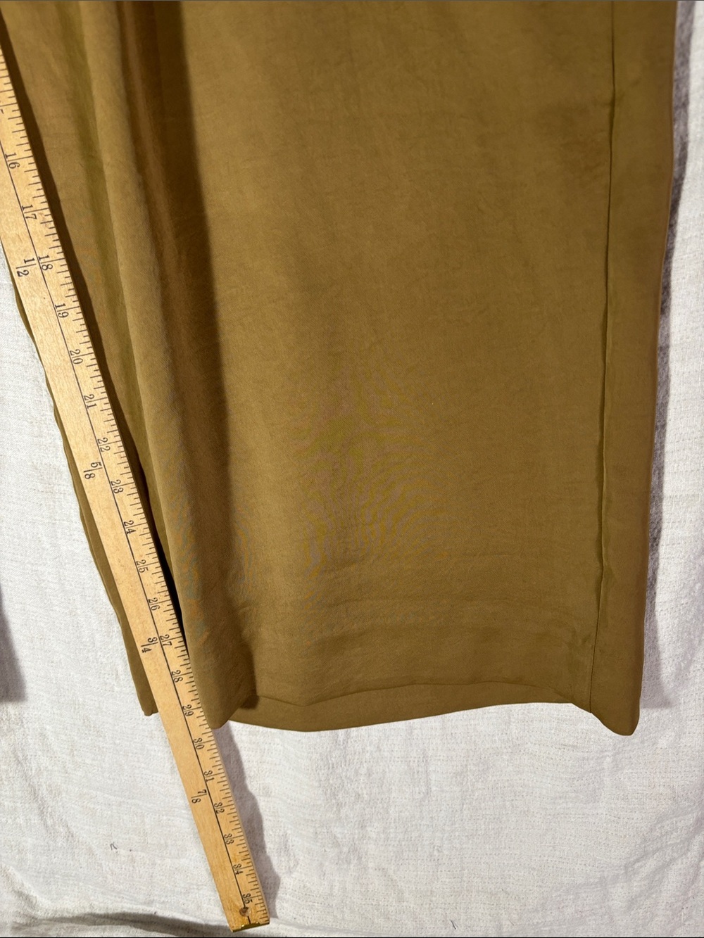 NWT Banana Republic Pleated Wide Leg Trousers Camel Tan 18 Petite Classic Career - Picture 7 of 9